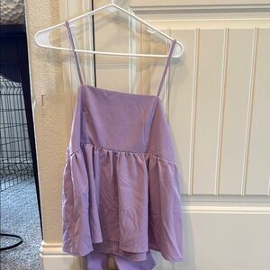 SHEIN Purple Sleeveless Spaghetti Strap Sundress Top